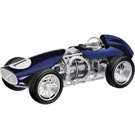 Эксклюзивные настольные часы "Time Fast D8" Blue